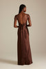 Cameron back shot of Slip Espresso Bridesmaid Dress_XS_