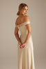 Kai Off the Shoulder Champagne Bridesmaid Dress_XS_