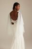 Poppy wedding Dress sleeves paired wi th Sienna Wedding Dress