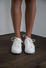 Grace Loves Lace Essential White Leather Sneaker 